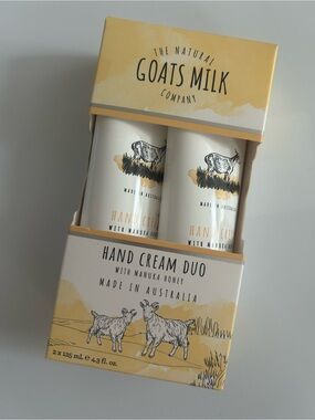 The Natural Goats Milk Company Hand Cream Duo Manuka Honey Australia NWT